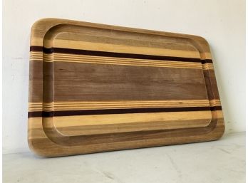 Attractive Wooden Striped Cutting Board