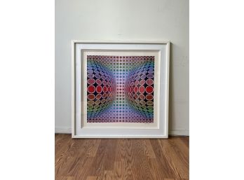 Vasarely Signed & Numbered Artwork Titled Dyss