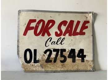 Vintage For Sale Sign
