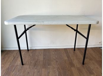 4ft White Folding Table