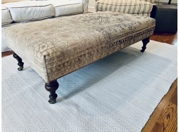 Lillian August Kilim Style Bench On Casters  (LOC W1)