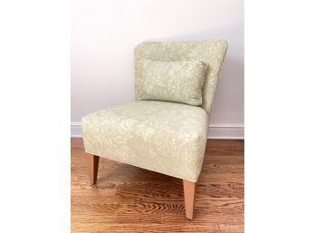 Sweet Side Chair In Lite Lime Leaf Fabric  (LOC W1)