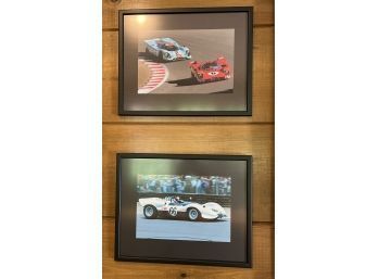 Set Four Framed Auto Photos  (LOC W2)