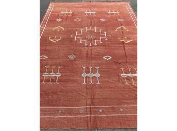 Kilim Carpet In Apricot  (LOC W1)