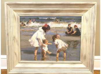 End Of Summer On The Beach / Painting On Board  (LOC W2)