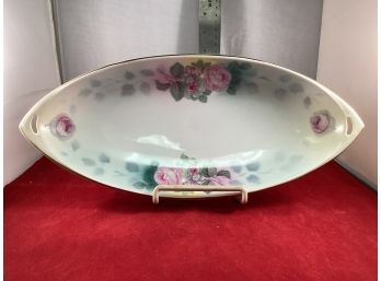 Antique Royal Rudolstadt Hand Painted Vegetable Dish Made In Germany 13 Tip To Tip Good Overall Condition