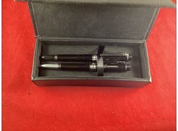 Vintage Cutter And Buck Pen And Pencil Set In Presentation Box Symantec Good Overall Condition