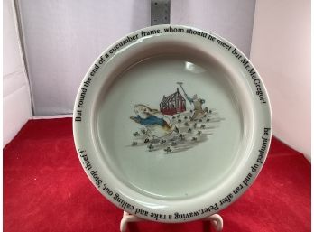 Vintage Wedgwood Of Etruria Peter Rabbit Bowl Good Overall Condition