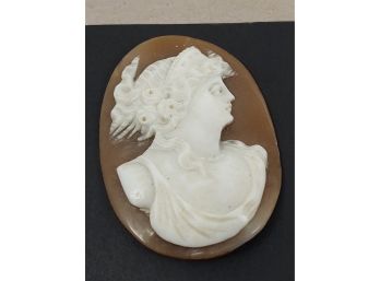 VINTAGE LOOSE CARVED NATURAL SHELL CAMEO