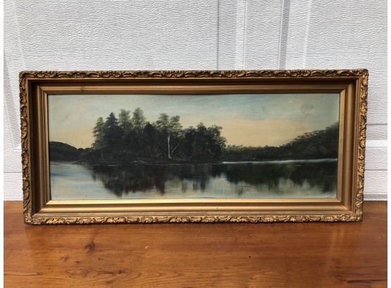 Very Well Done Antique Adirondack Painting