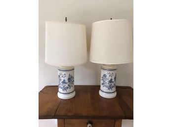 Antique Pair Of Lamps