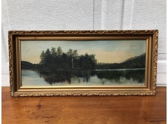 Very Well Done Antique Adirondack Painting