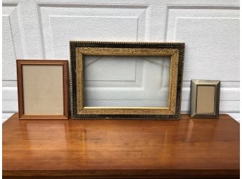 Lot Of Frames, One Antique Ornate With Gilding