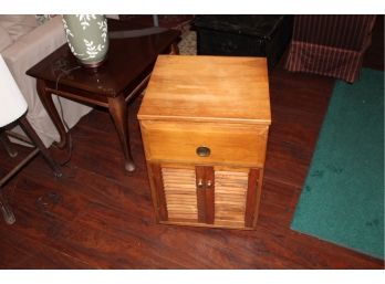 Small Nightstandcabinet On Casters