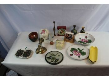 Mixed Dish And Holders Lot