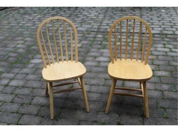 2 Mismatched Similar Chairs