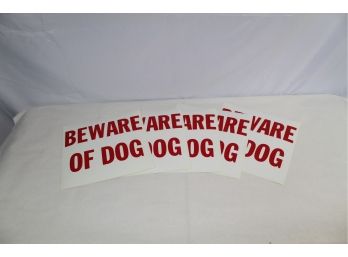 Beware The Dog Vinyl Posters (5) 11 Inch
