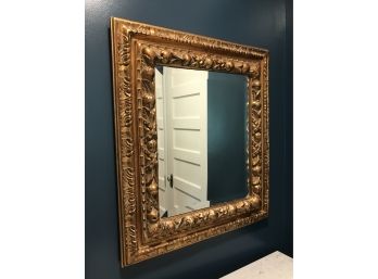 Large Wall Mirror - Cast Frame In Gold Tone - Beveled Glass  Orig $410 From Decoration Day, Larchmont