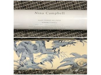 Nina Campbell Ready Trimmed Discontinued Wallpaper Roll - NCW2010-01 - 11yds Designer