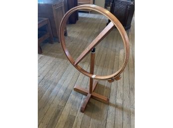 Large Free Standing Wooden Quilting Hoop - 25' Hoop Diameter