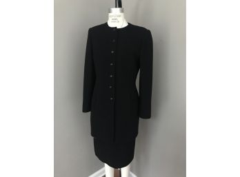 Carlisle 2pc Women's Suit - Wool With Long Jacket And Skirt - Size 6