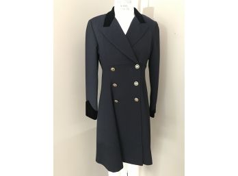 Vintage Chetta B Dress - For Bergdorf Goodman, Size 6 - Velvet Accents