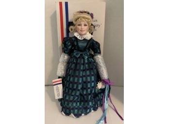 Bette Ball For Goebel US Historical Society Porcelain Collector Doll 'Olivia'  Unopened COA  204/500