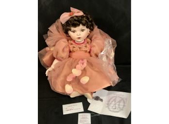 Marie Osmond 'Remember Me' Coming Up Roses Porcelain Doll - Signed & Numbered - COA