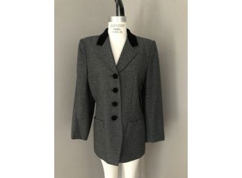 Le Suit Paris New York Houndstooth Blazer Jacket - Women's Size 10