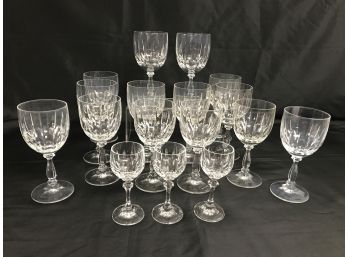 17pc Lot Schott-Zwiesel Crystal Glasses - 'Doreen' Water, Wine & Cordials   $400 Value