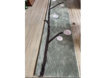Unique Two Dimensional Runner Rug By Creative Accents - Nature Theme - Hand Made In USA