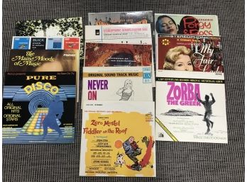 12 Piece Assorted Broadway Soundtracks And Demonstration Albums