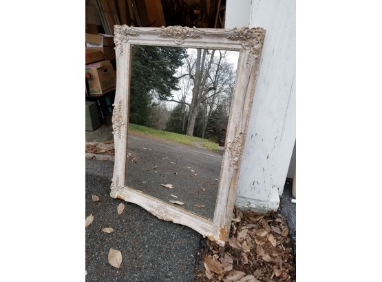 Large Mirror In Antique Frame - ELM - AS IS
