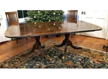 Large Antique Mahogany Dining Table - ELM