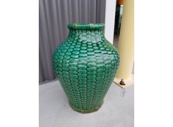 Ceramic 'Basketweave' Vase