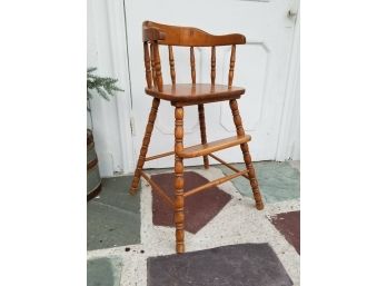 Vintage Child's High Chair - ELM
