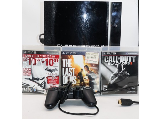 PlayStation 3 System With 3 Games