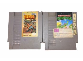 2 Nintendo Games Teenage Mutant Ninja Turtles & P.O.W.