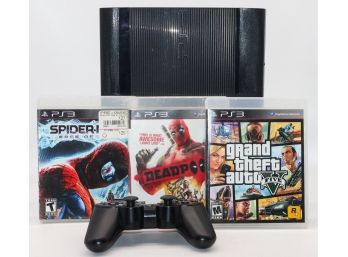 PlayStation 3 Slim With 3 Games