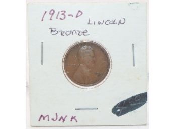 1913D Lincoln Bronze Penny