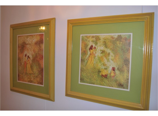 A Pair Of Decorative Prints By M. Storm