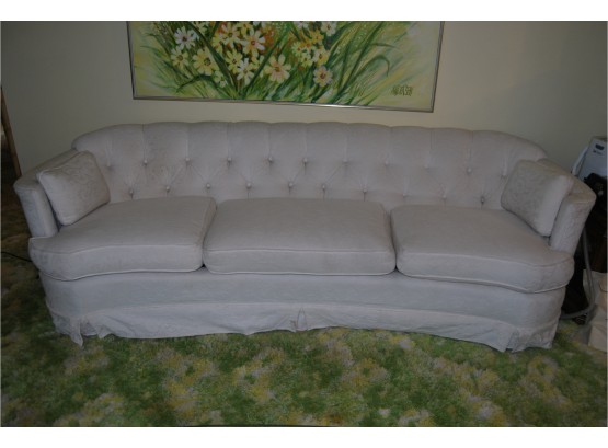 White Upholsetered Couch