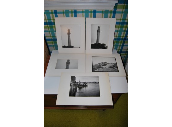 Set Of Five Black And White Pictures