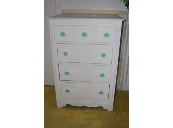 Vintage White Painted Chest Of Drawers
