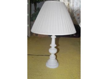 Vintage White Painted Lamp