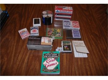 Lot Of Poker Chips & Playing Cards