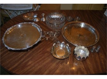 Lot Of Silver Plate Items (14 Pieces)