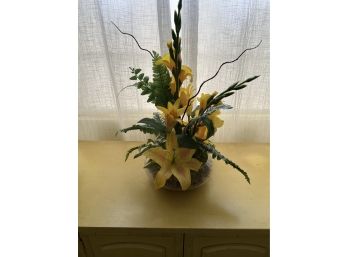 Yellow Flowers In Vase