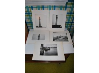 Set Of Five Black And White Pictures