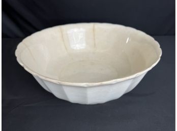 Thompson Chatham USA Pottery Antique White Mixing Bowl